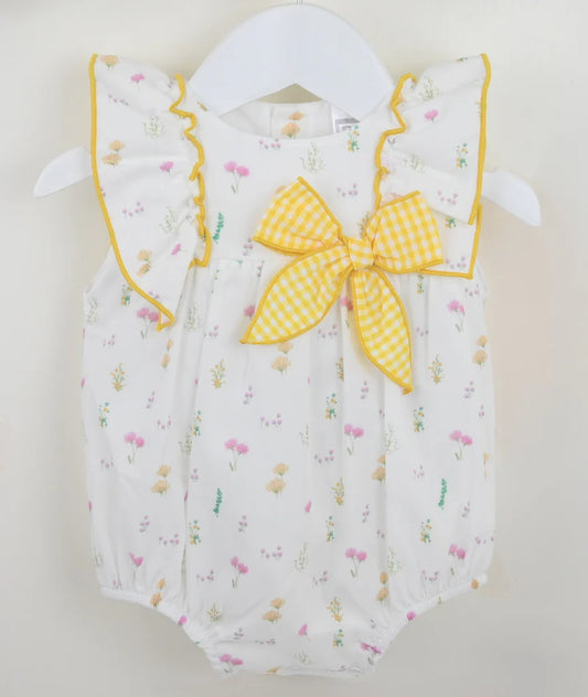 June Romper in Yellow