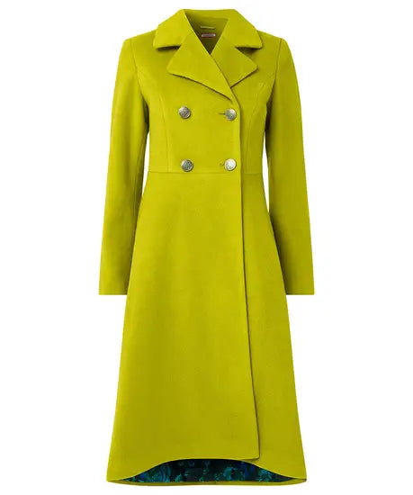 Long Lime Green Coat wj671