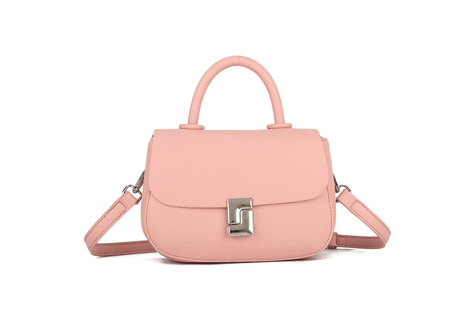 Ladies Handbag with Silver Buckle (BY726)