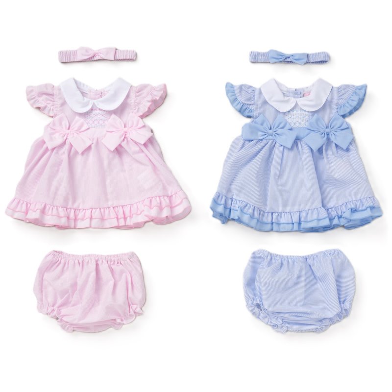Baby Girls Dress, Pant & Headband Set