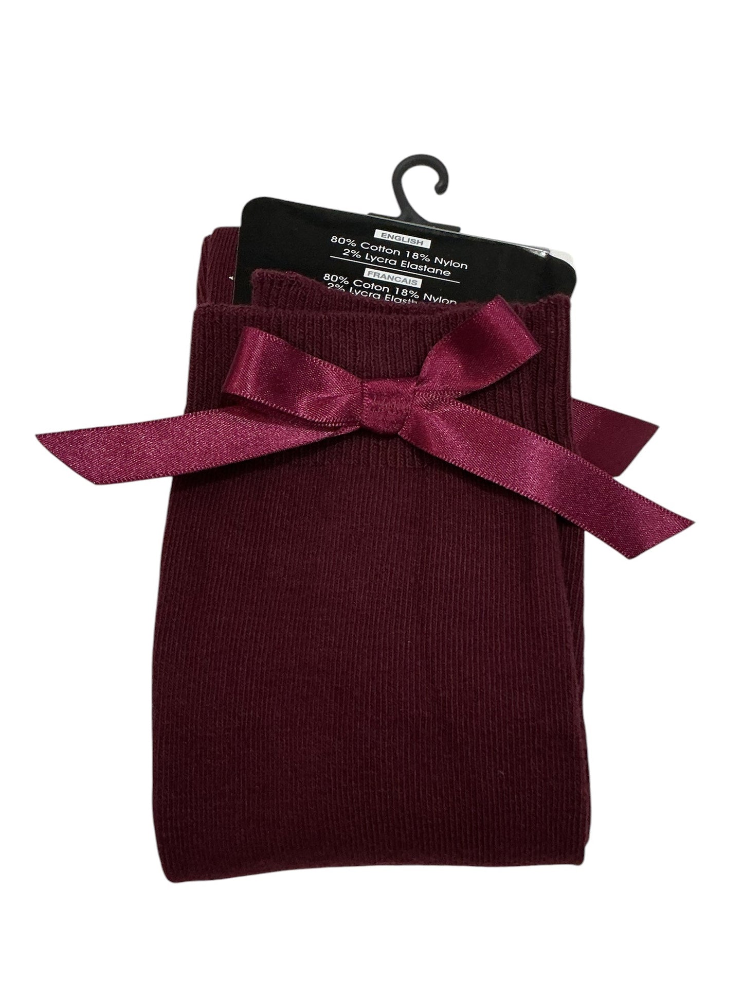 Wine school bow sock
