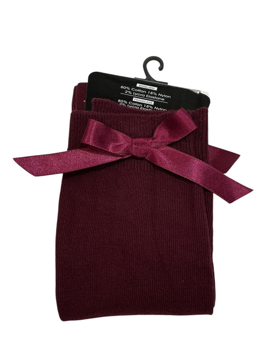 Wine school bow sock