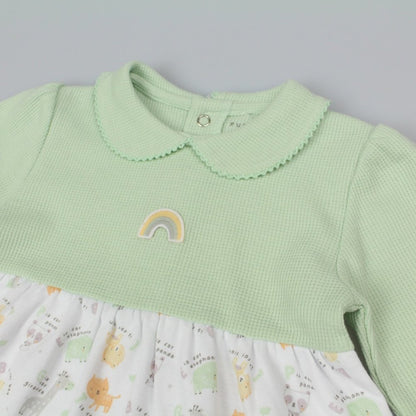 Baby Sage Dress Headband & Socks Outfit