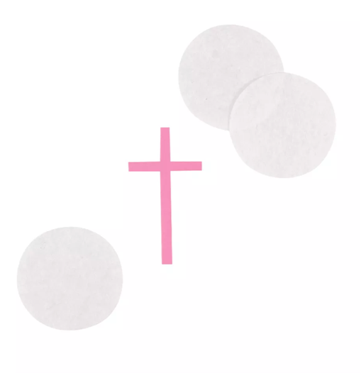 Pink cross party confetti 14g