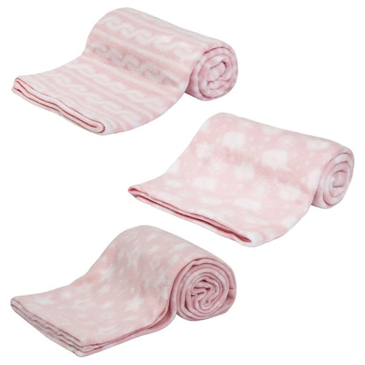Pink Printed Supersoft Roll Wrap