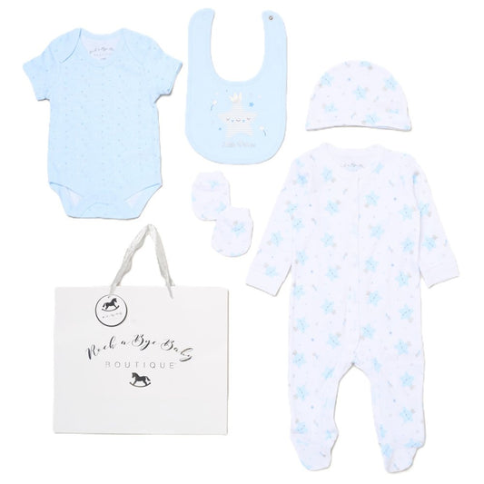 Baby Boys 'Little Prince' 6-Piece Gift Set