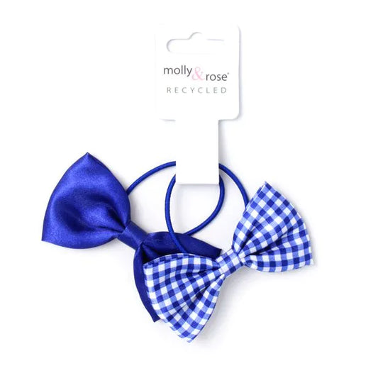 Royal Blue Bow Elastics