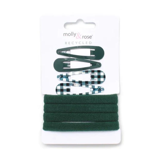 Bottle Green Elastics and Sleepies set