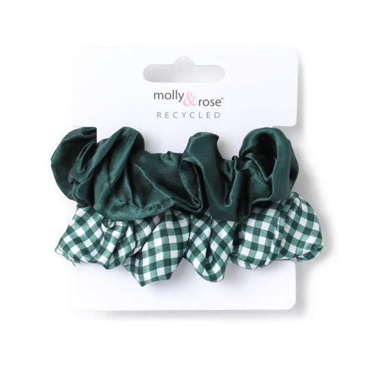 Bottle Green Scrunchie set