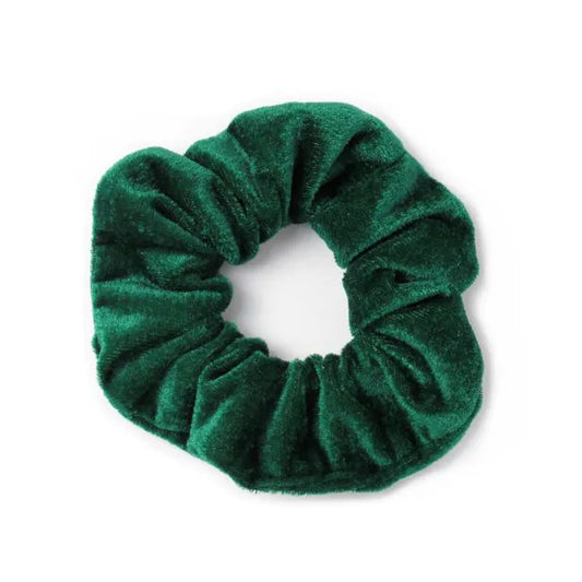 Bottle Green Velvet Scrunchie