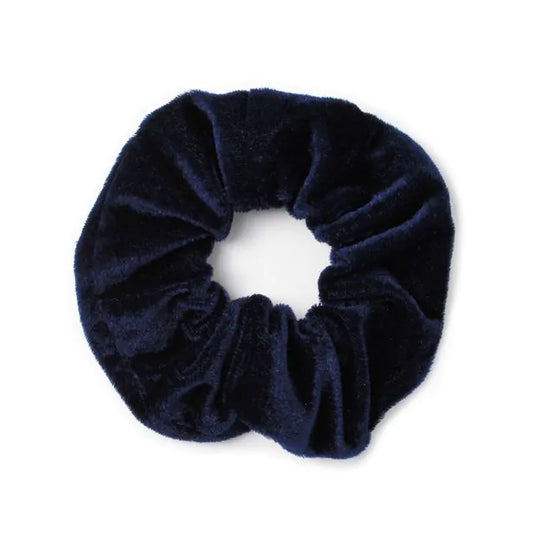 Navy Velvet Scrunchie