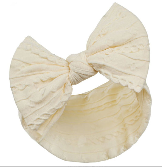 Lemon Cable Headband with Bow