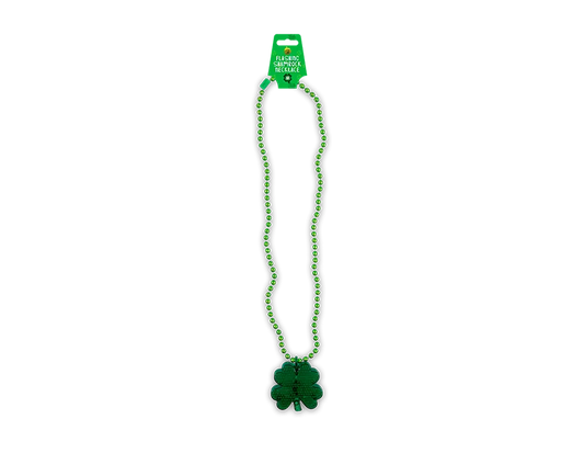 Flashing shamrock necklace