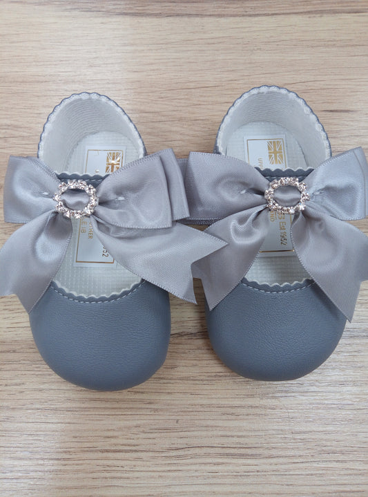 Grey Diamanté shoe