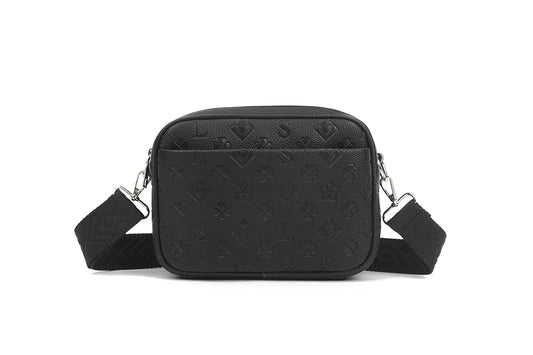 Ladies Crossbody Bag with Embossed Detailing (J69041)