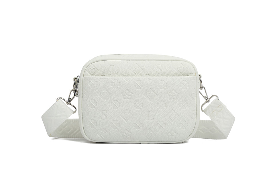 Ladies Crossbody Bag with Embossed Detailing (J69041)