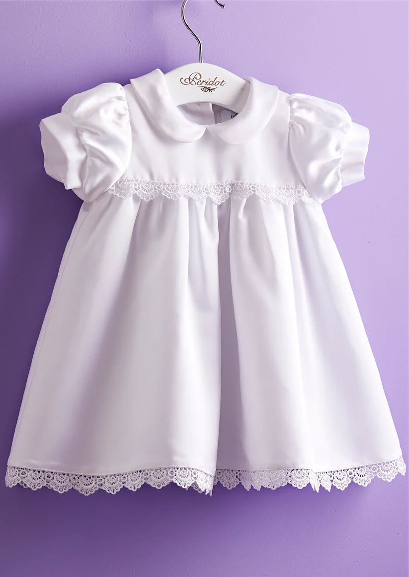 White Satin Christening Dress