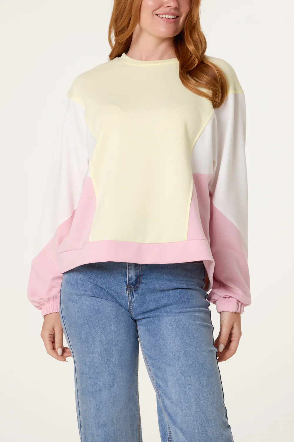 Colour Block Soft Touch Sweatshirt