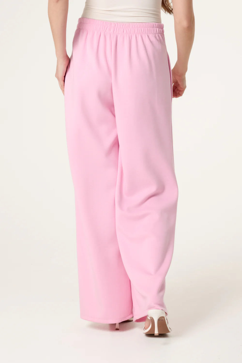 Soft Touch Front Crease Trousers in Bubblegum Pink