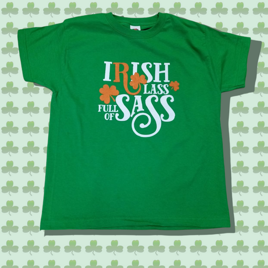 Irish lass full of sass Green T