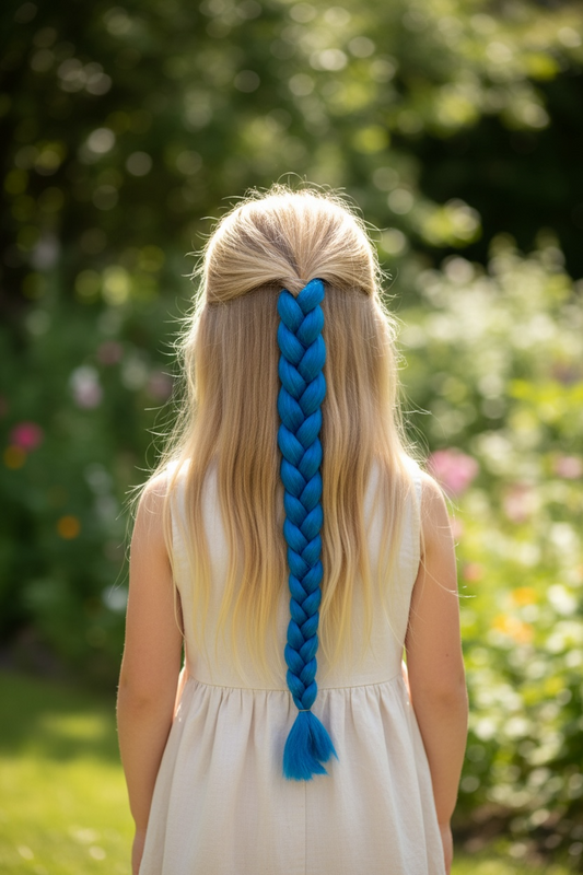 Blue Hair Braid