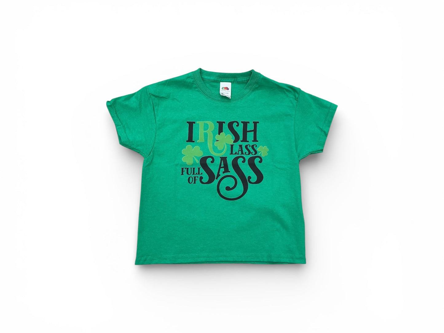 Irish Lass Full Of Sass Green T Shirt