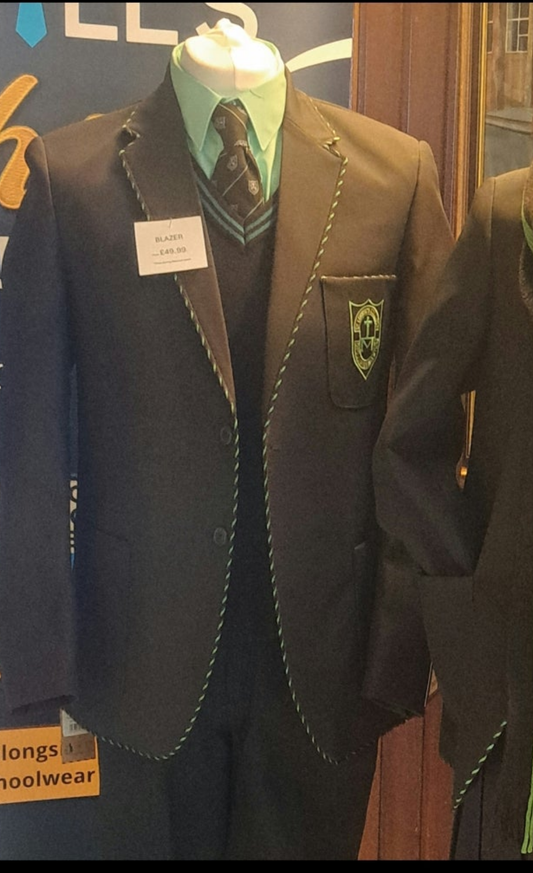 St Louise's Boy's Blazer GREEN CREST