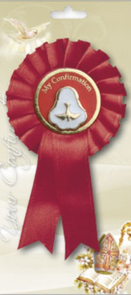 Confirmation Rosette pearl medal