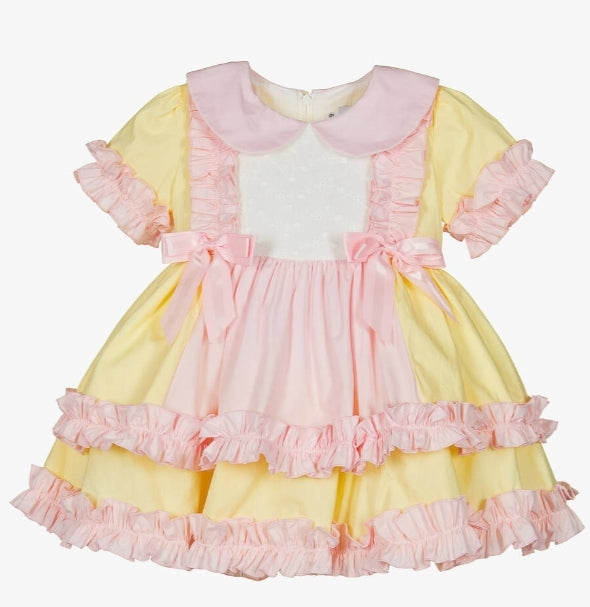 Baby lemon and pink dress