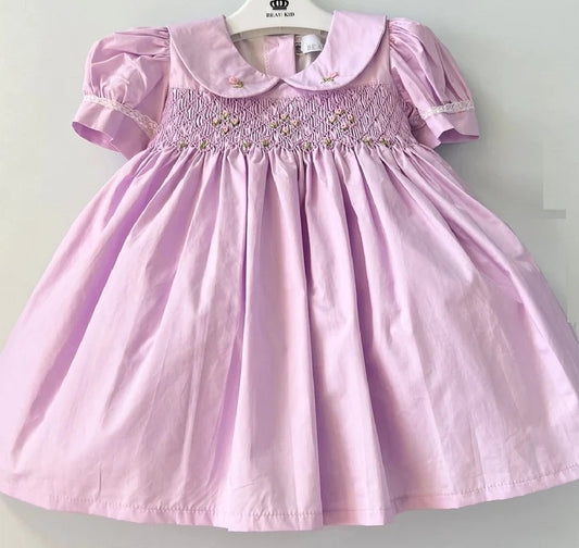 Baby  girls lavender Smock dress