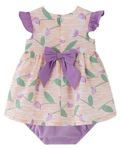 Lilac tulip dress and pant set.              BIG SISTER OUTFITS AVAILABLE