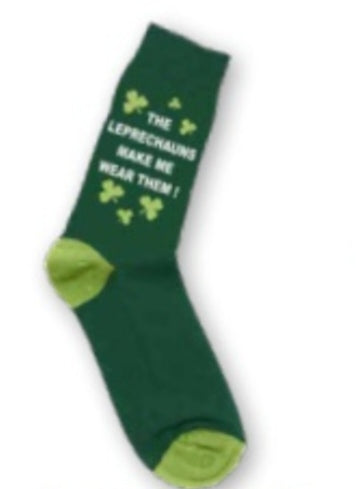 Leprechaun wear them adult socks