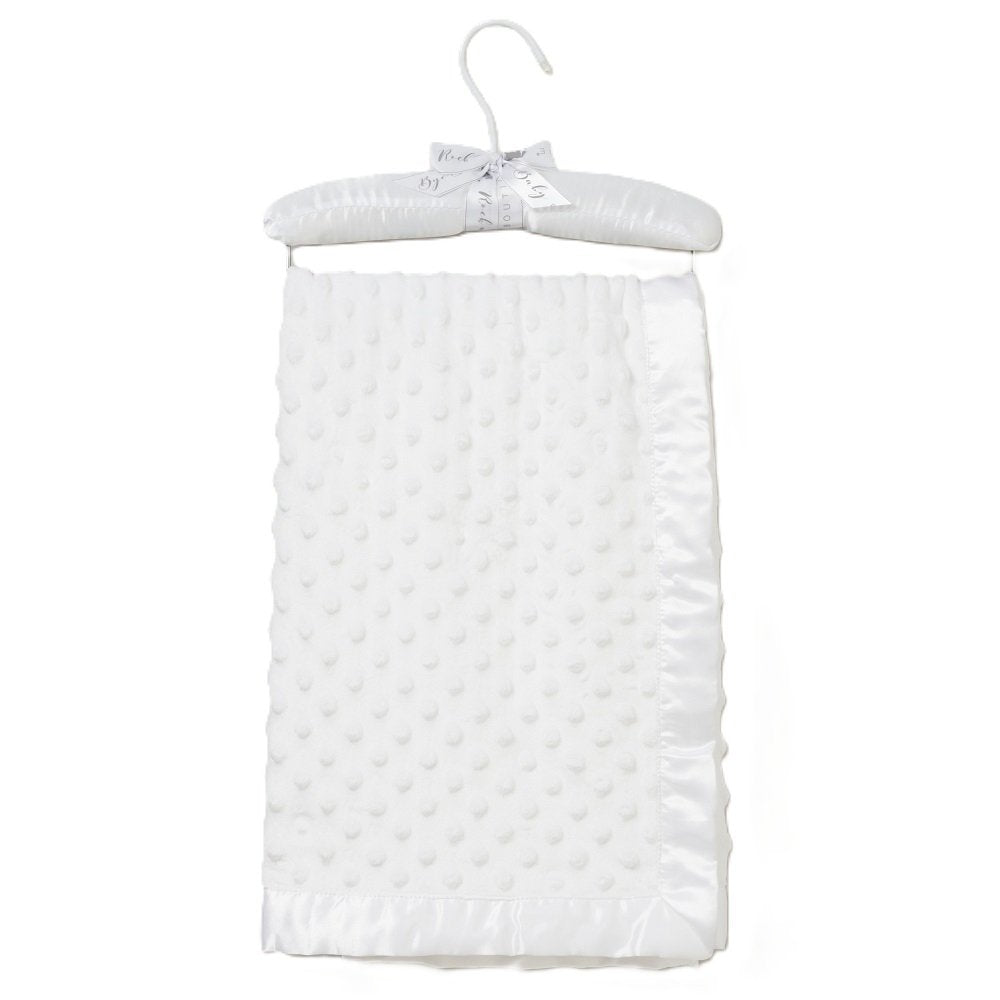 White Luxury Ultra Soft Bubble Velour Wrap