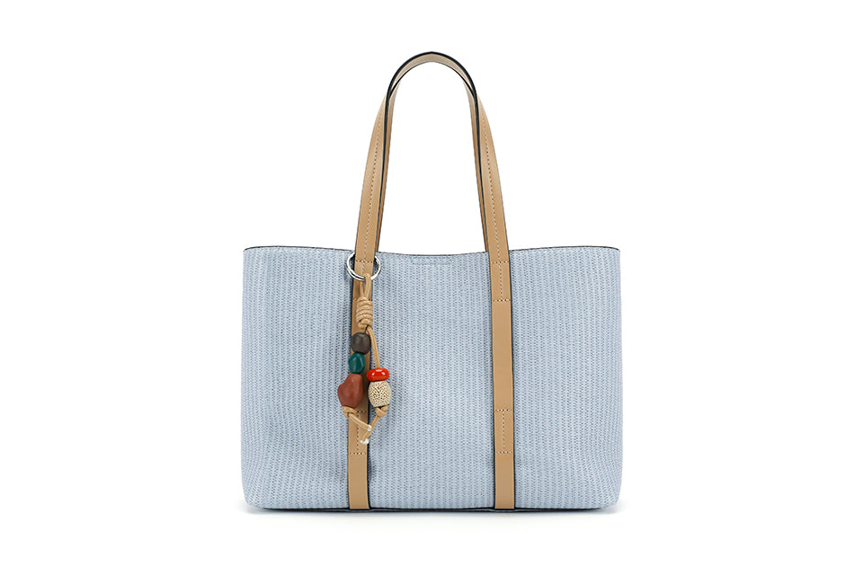 Blue/Tan Ladies Handbag
