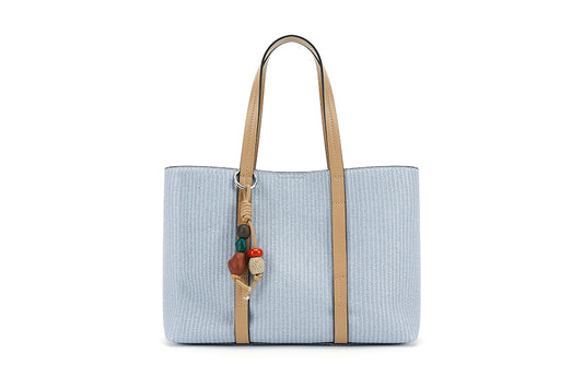 Blue/Tan Ladies Handbag