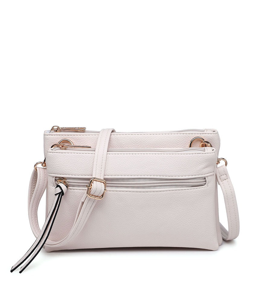 Small Ladies Crossbody Bag in Beige