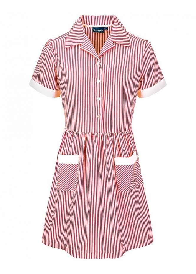 Candy stripe red summer dress