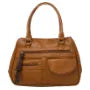 Multi compartment handbag BROWN ygc975