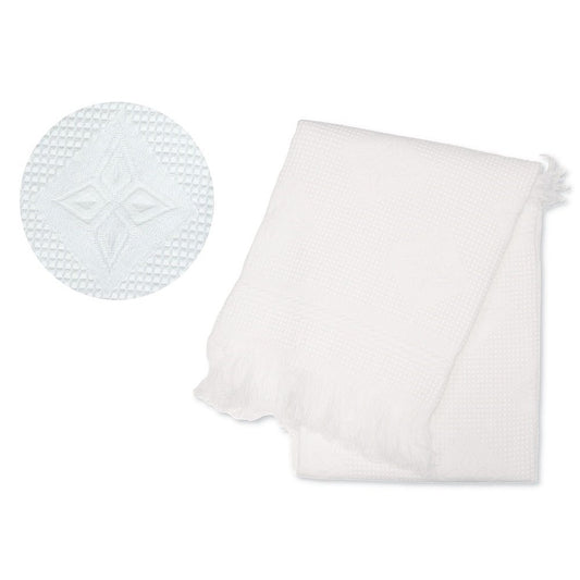 Baby White dandelion Shawl - Star Design
