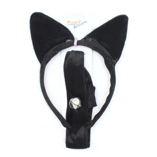 Cat Ears Headband and Collar with Bell 866927