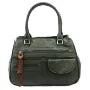 Multi compartment handbag DARK GREEN ygc975