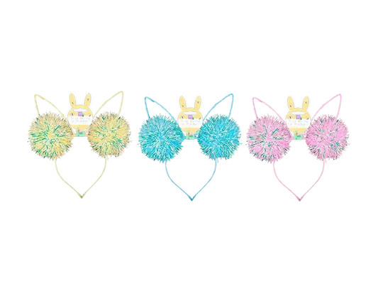 Easter Tinsel Bunny Ear Hairband - Various Colours