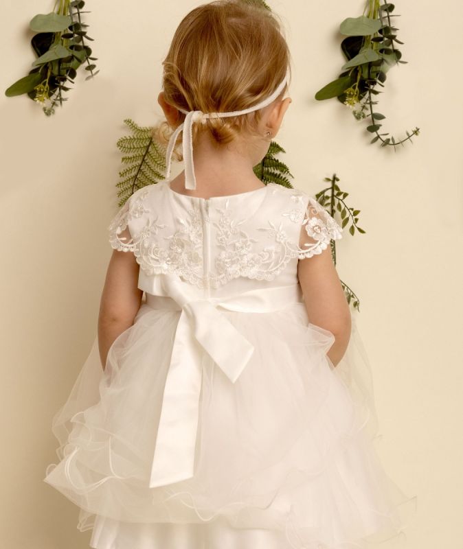 Girls Ivory Fay Christening Dress