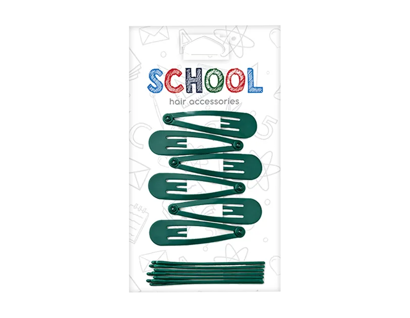 Girls Green Hair Clips