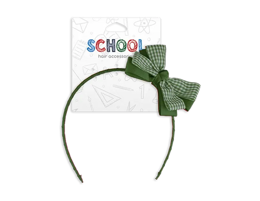 Girls Green Bow Hairband