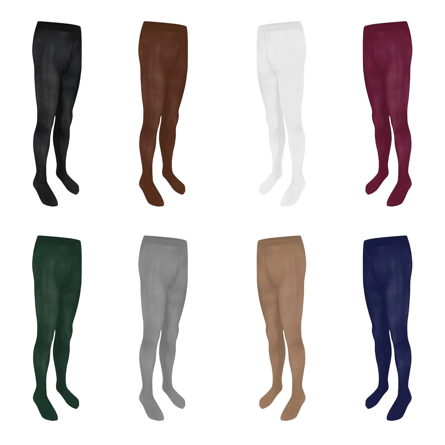 Junior Kids 70 Denier Twin Pack Tights - Various Colours