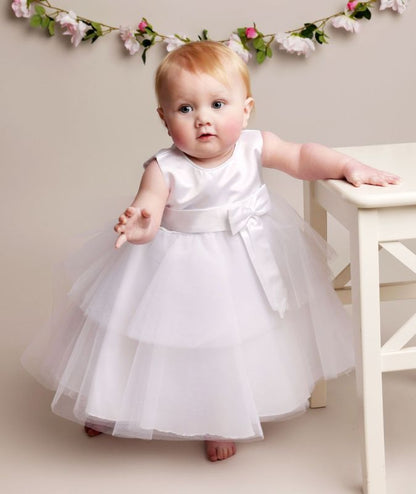 Girls White K038 Christening Dress