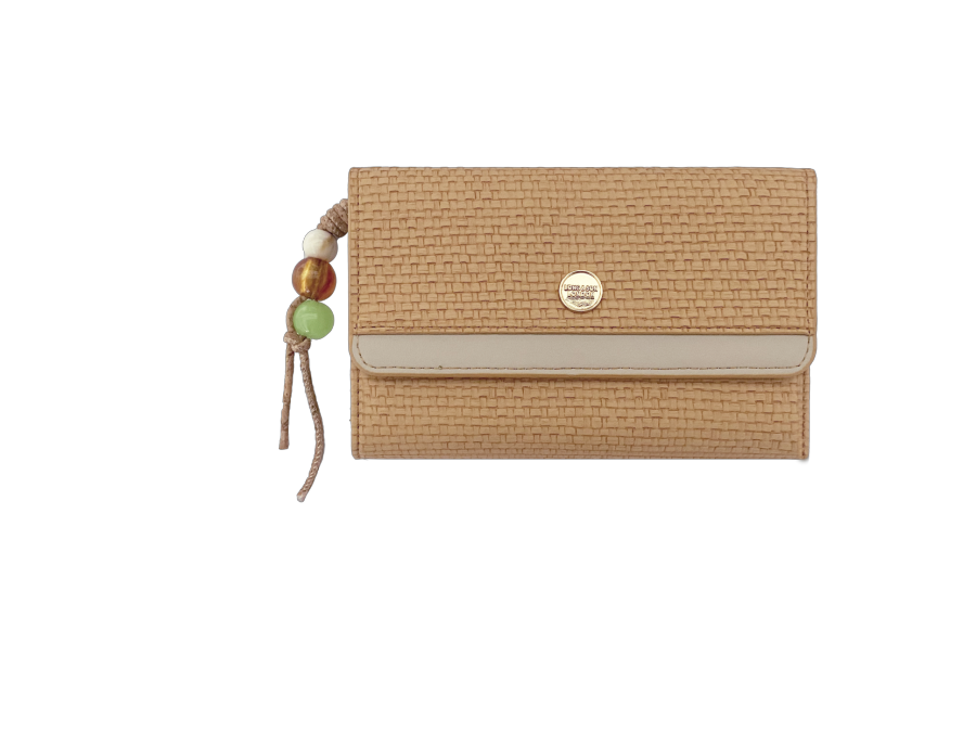 Ladies Light Khaki L&S Purse