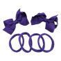 2 Bows and 4 Bobble Pack 8 COLOURS to choose from