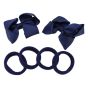 2 Bows and 4 Bobble Pack 8 COLOURS to choose from